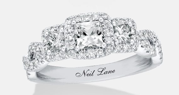 Neil Lane Princess Cut Diamond Engagement Ring