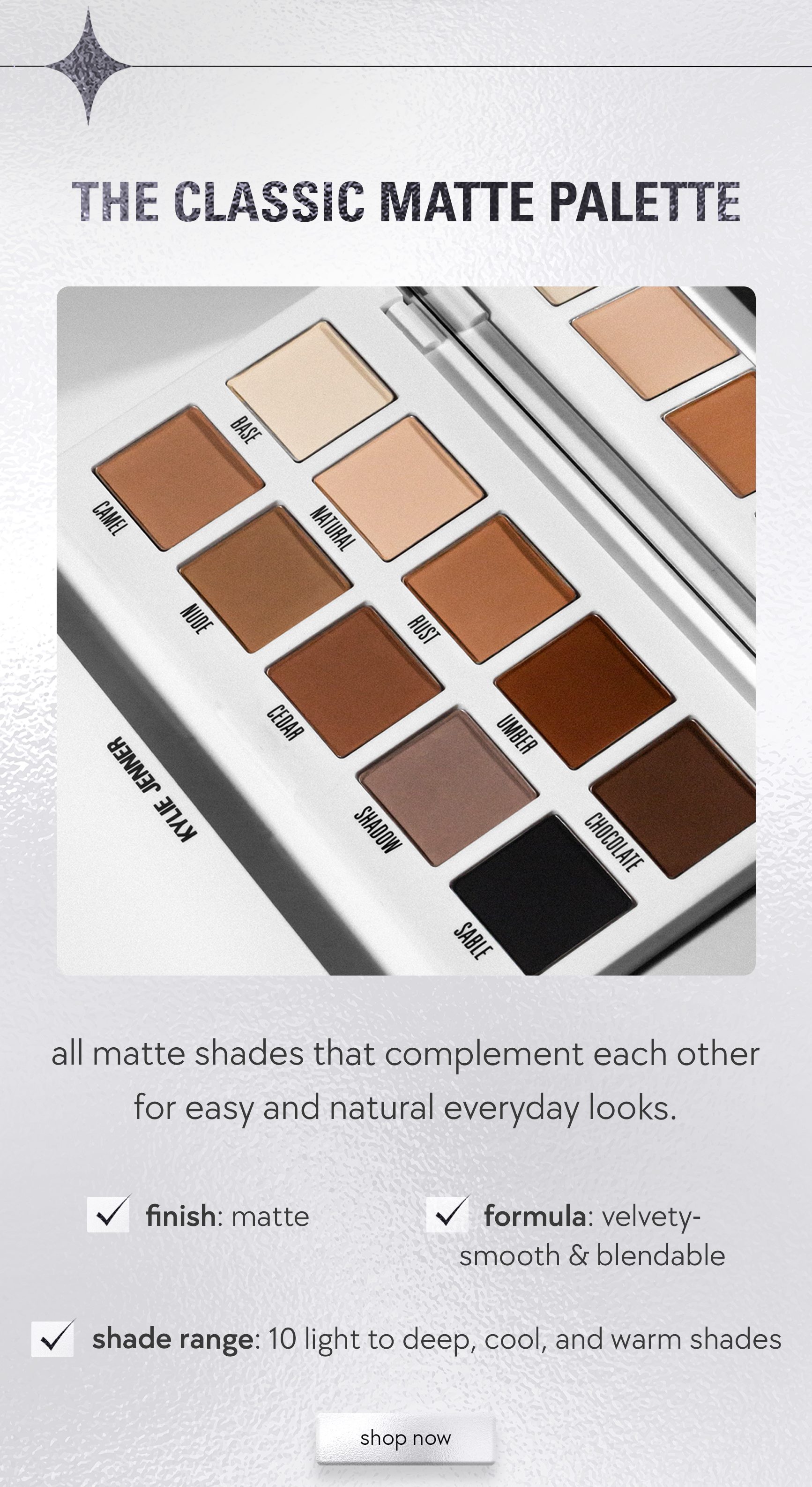 shop the classic matte palette