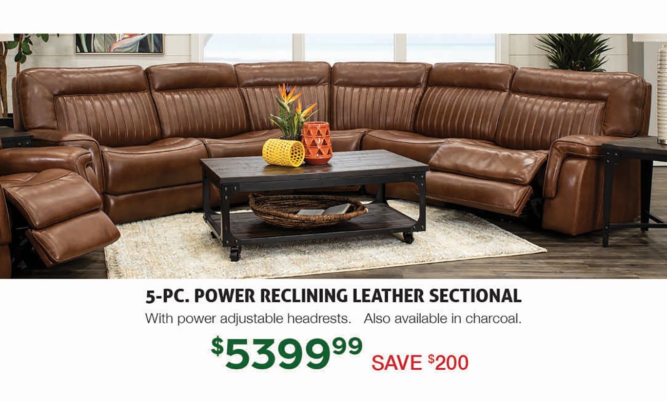 Brown-Power-Reclining-Leather-Sectional