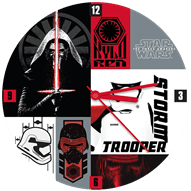 Star Wars The Force Awakens Wall Clock