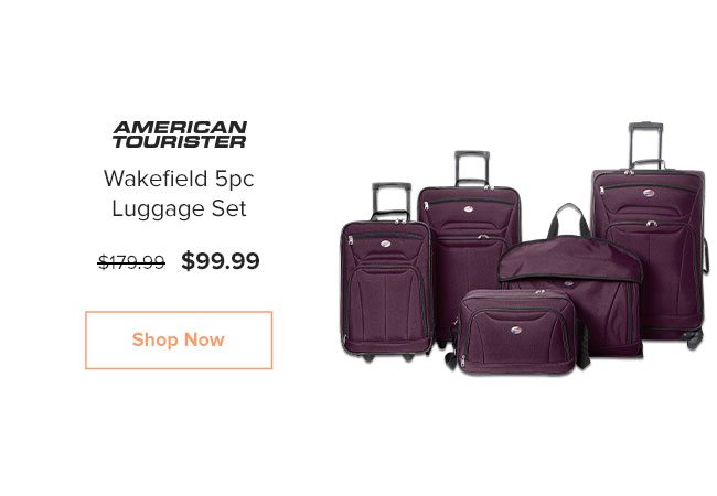 american tourister wakefield 5 piece luggage set