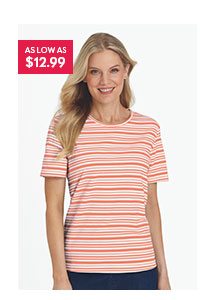 Classic Short-Sleeve Parfait Tee as low as $12.99