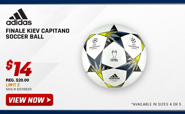 adidas Finale Kiev Capitano Soccer Ball