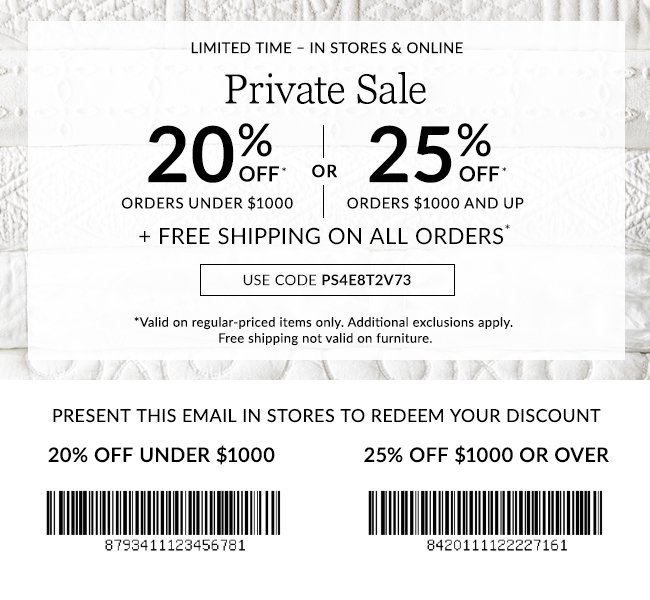 Last Chance Limited Time Offer Ending Soon Pottery Barn Email