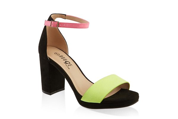 One Band Buckle Ankle Strap High Heel Sandals