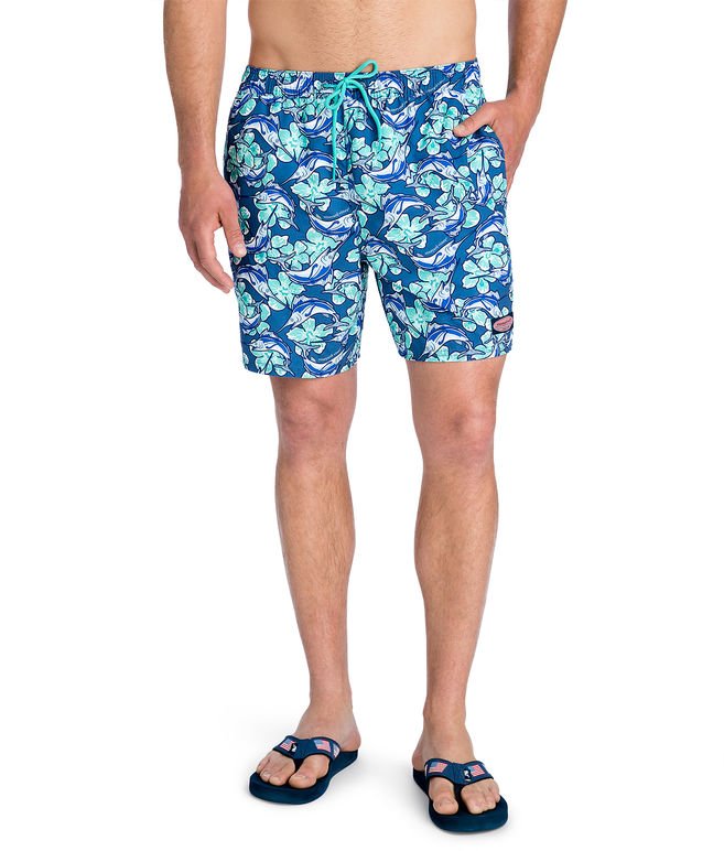 Marlin Flowers Chappy Trunks