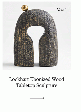 Lockhart Ebonized Wood Tabletop Sculpture
