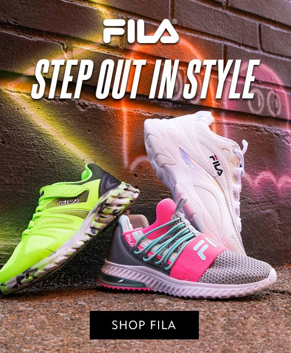 FILA! Step out in style! Shop Fila!