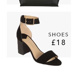 Black strap heel