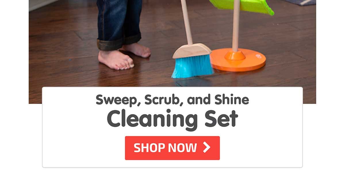 Sweep, Scrub, and Shine Cleaning Set - Shop Now