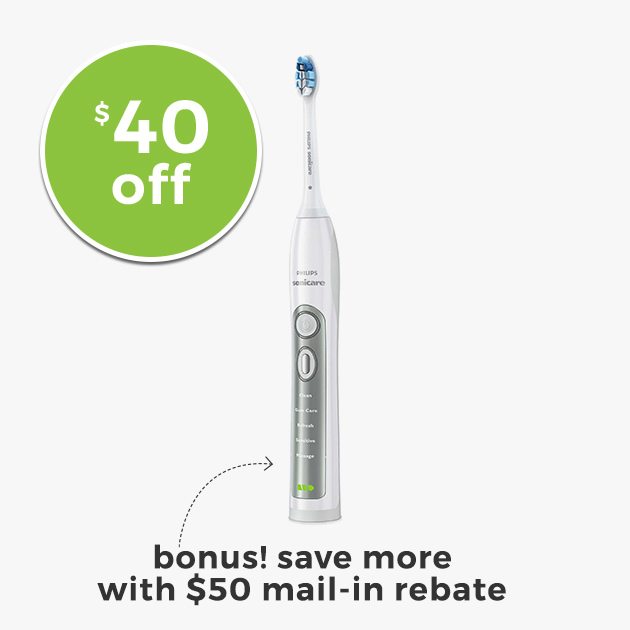 $40 Off Philips Sonicare® FlexCare+ Electric Toothbrush