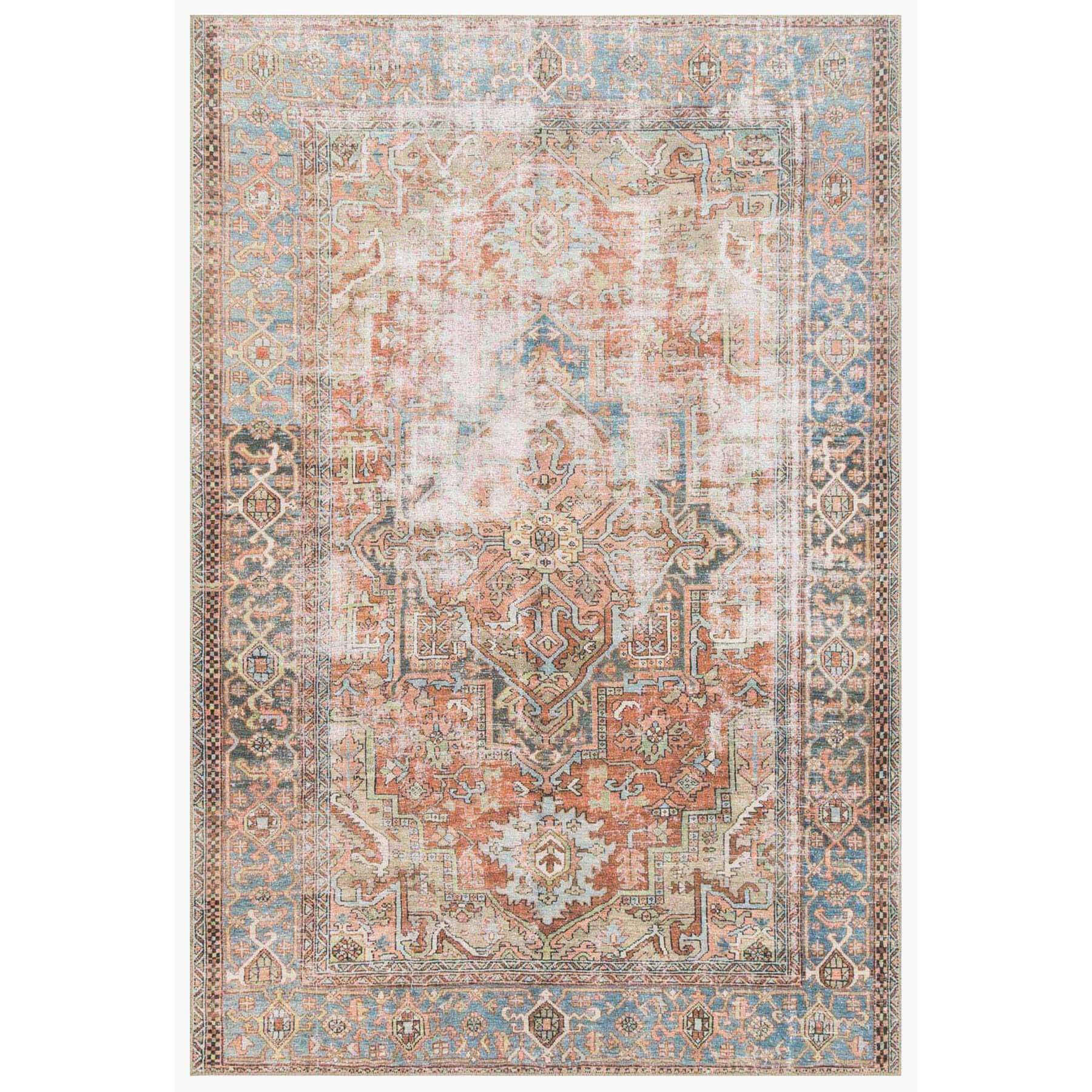 Image of Loloi Rug Loren LQ-15 Terracotta/Sky