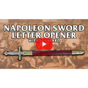 Napoleon Sword Letter Opener with Scabbard