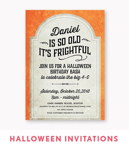 HALLOWEEN INVITATIONS