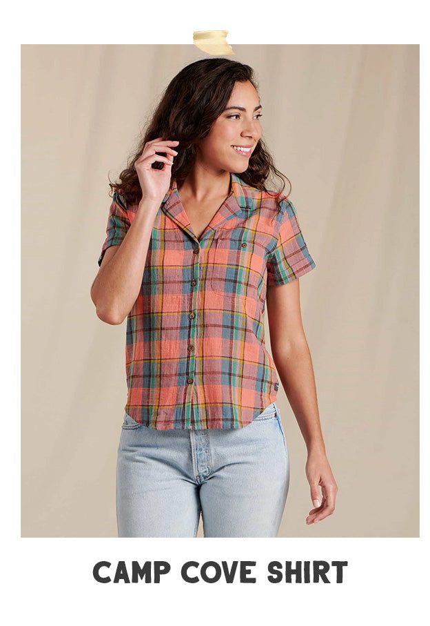 Women's Camp Cove Short Sleeve Shirt in Begonia