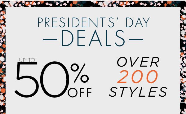 Presidents day deals - Start Now