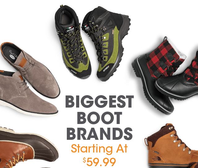 Biggest Boot Brands Starting at $59.99