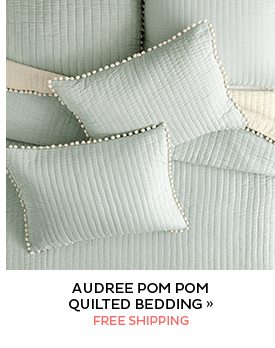 Audree Pom Pom Quilted Bedding