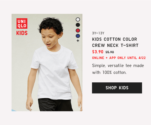 PDP7 - KIDS COTTON COLOR CREW NECK T-SHIRT