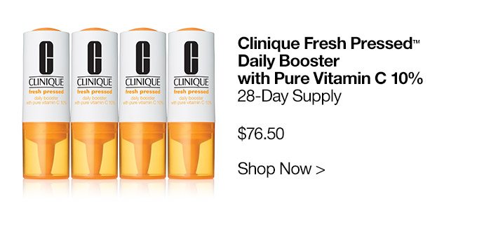 Clinique Fresh Pressed(TM) Daily Booster with Pure Vitamin C 10% 28-Day Supply $76.50 Shop Now