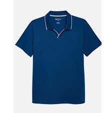 Awearness Kenneth Cole Modern Fit Polo with Tipping, Royal Blue