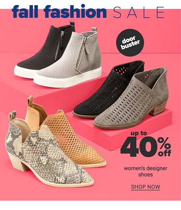 Fall Fashion Sale! Up to 40% off Women's Designer Shoes - Shop Now