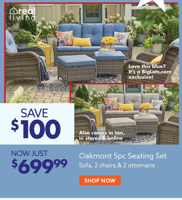 Save $100 on Oakmont Seating Set