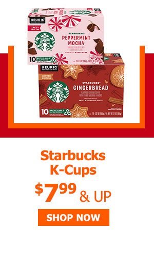 Starbucks 10ct K-Cups $7.99 & up