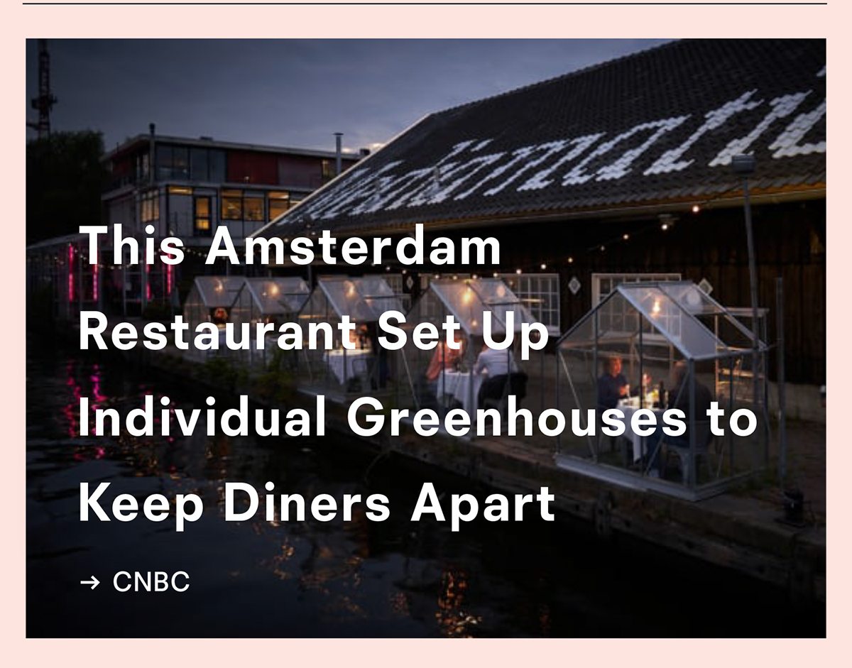 This Amsterdam Restaurant set up Greenhouses