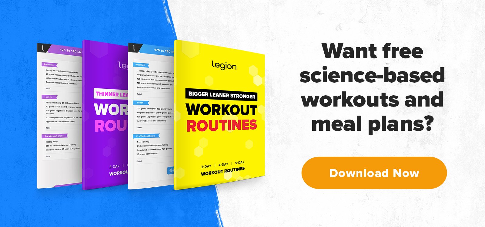 free science based workouts and meal plans