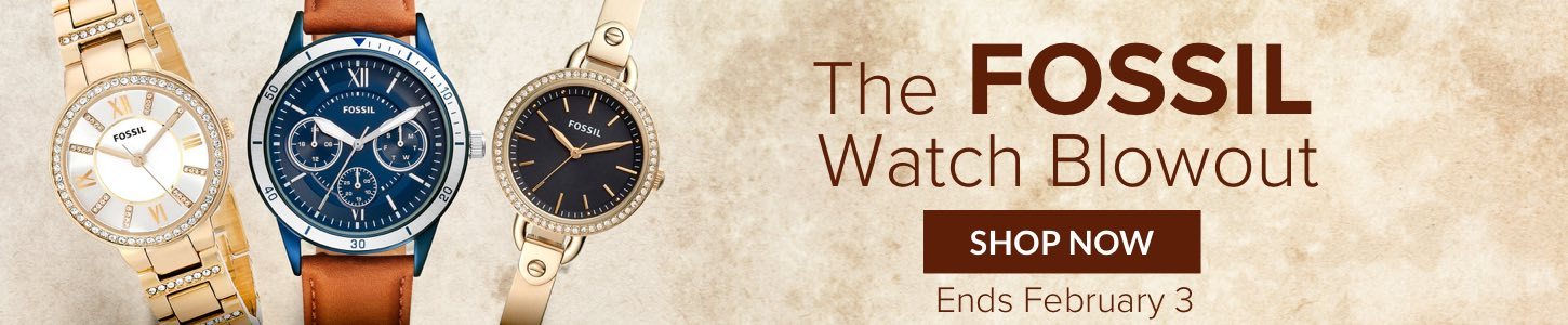 The Fossil Watch Blowout Long Live Vintage Up to 73% off on new arrivals! Ends February 3