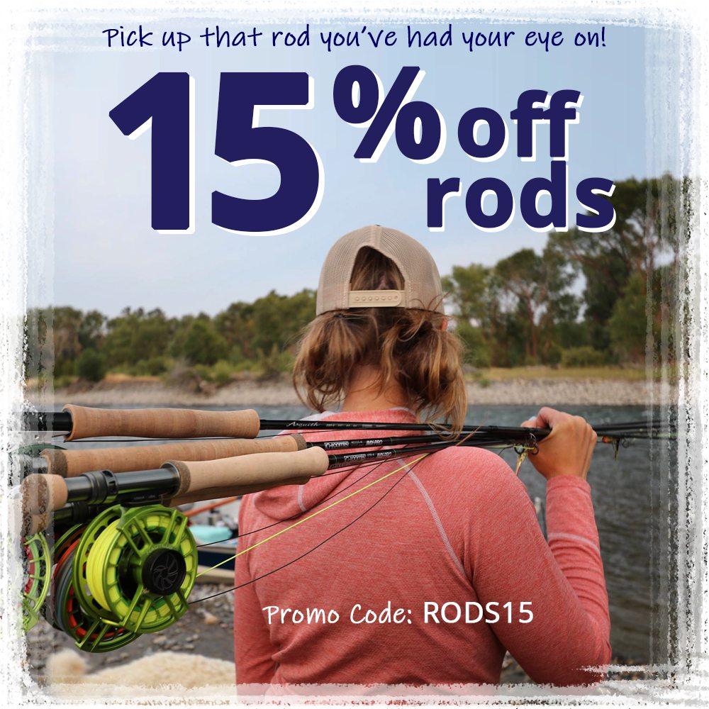 Take 15% off today's Fishing Rod purchase
