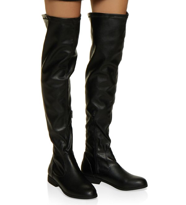 Side Zip Over the Knee Boots