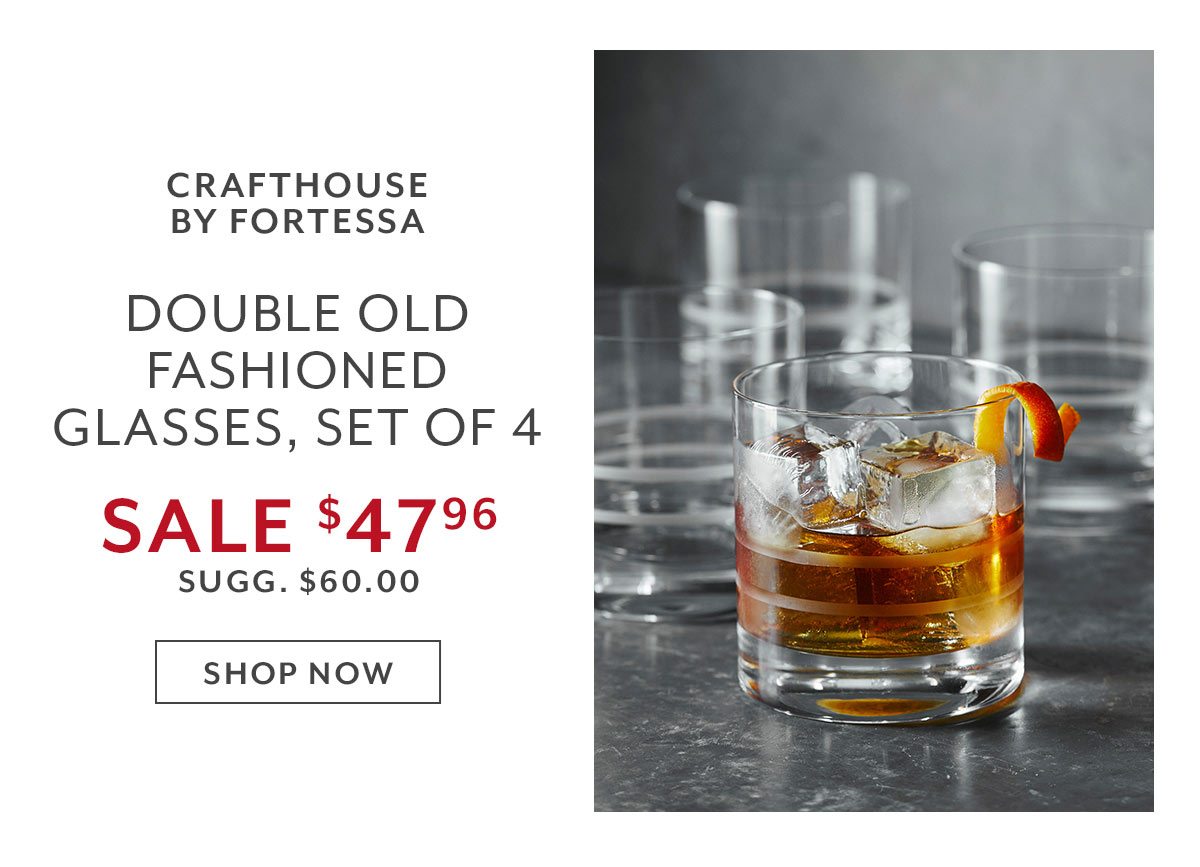 Crafthouse by Fortessa Double Old Fashioned Glasses