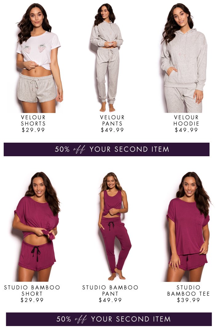 50% Off Your Second Item Sleepwear