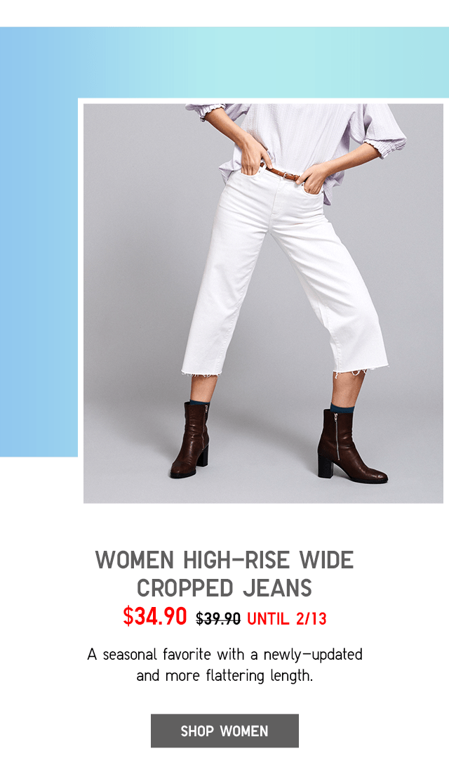 BODY1 PDP1 - WOMEN HIGH-RISE WIDE CROPPED JEANS