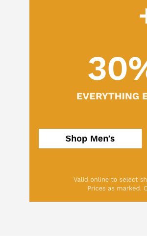 Shop Men's 30% Off