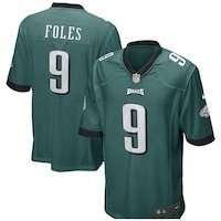 Mens Philadelphia Eagles Nick Foles Nike Midnight Green Game Jersey