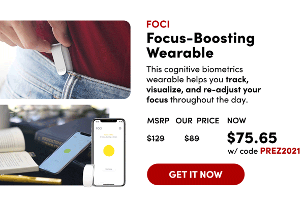 FOCI Focus-Boosting Wearable | Get It Now