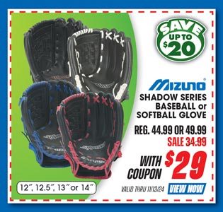 Mizuno Shadow Series Baseball or Softball Glove