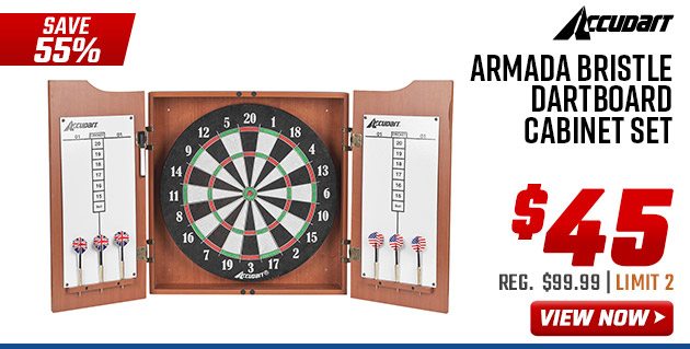 Accudart Armada Bristle Dartboard Cabinet Set