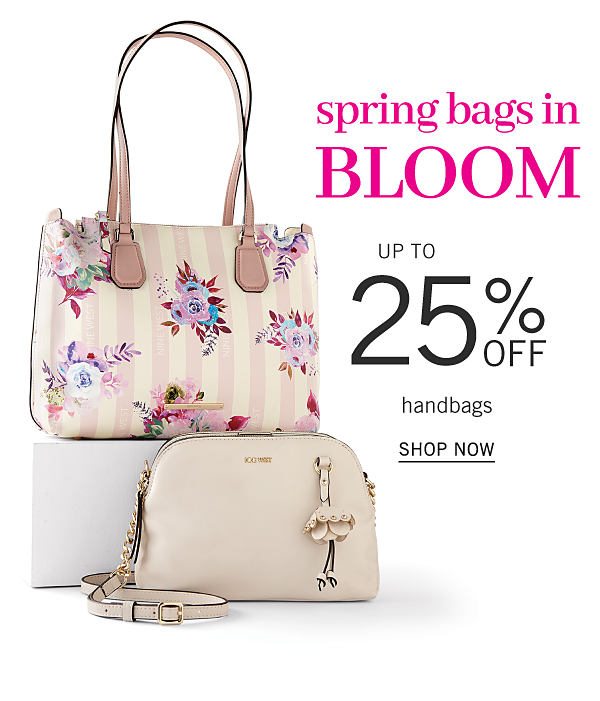 Spring bags in bloom - Up to 25% off handbags. Shop Now.