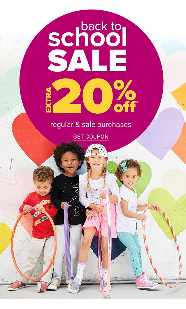 Back to School Sale! Extra 20% off Regular & Sale Purchases - Get Coupon