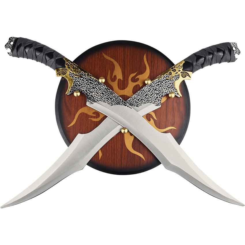 Image of Dual Elf Daggers with Plaque