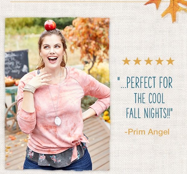 ...Perfect for the cool fall nights! – Prim Angel