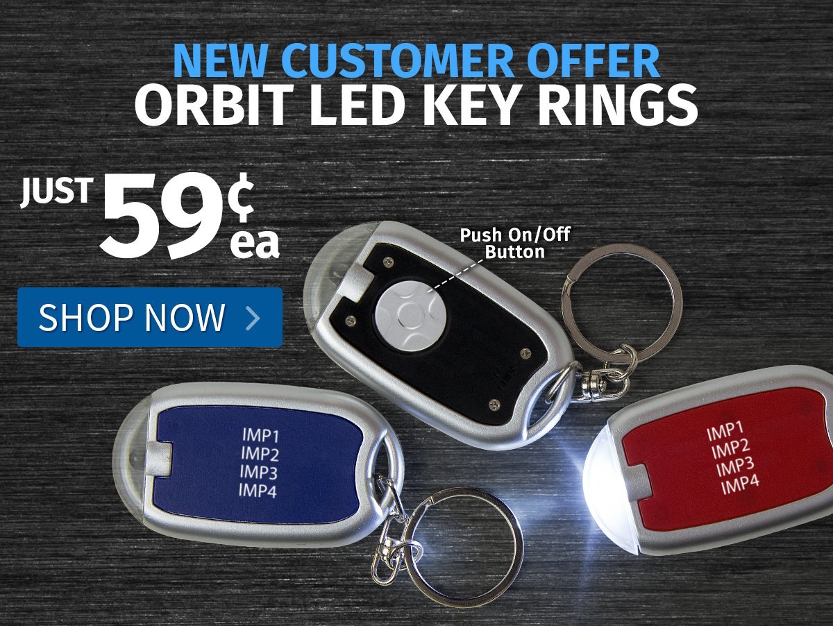 Orbit LED Key Rings for only 59¢ each!