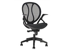 Mid-Back Mesh Adjustable Office Chair w/ Swivel & Back Tilt