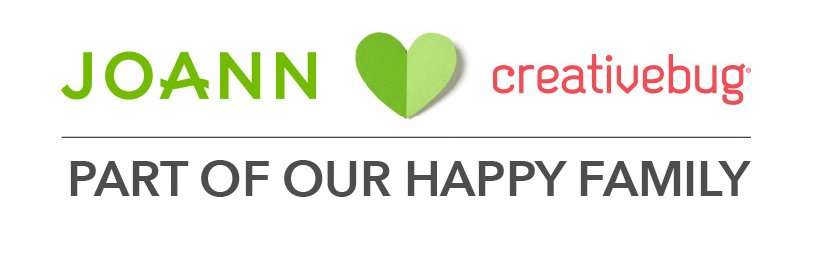 JOANN loves Creativebug. Part of our happy family!