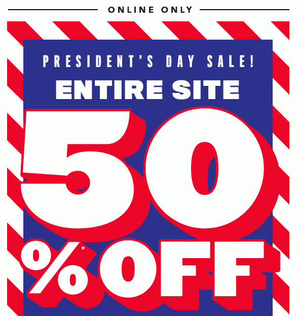 Entire Site 50% off