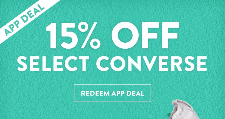 converse 15 off email
